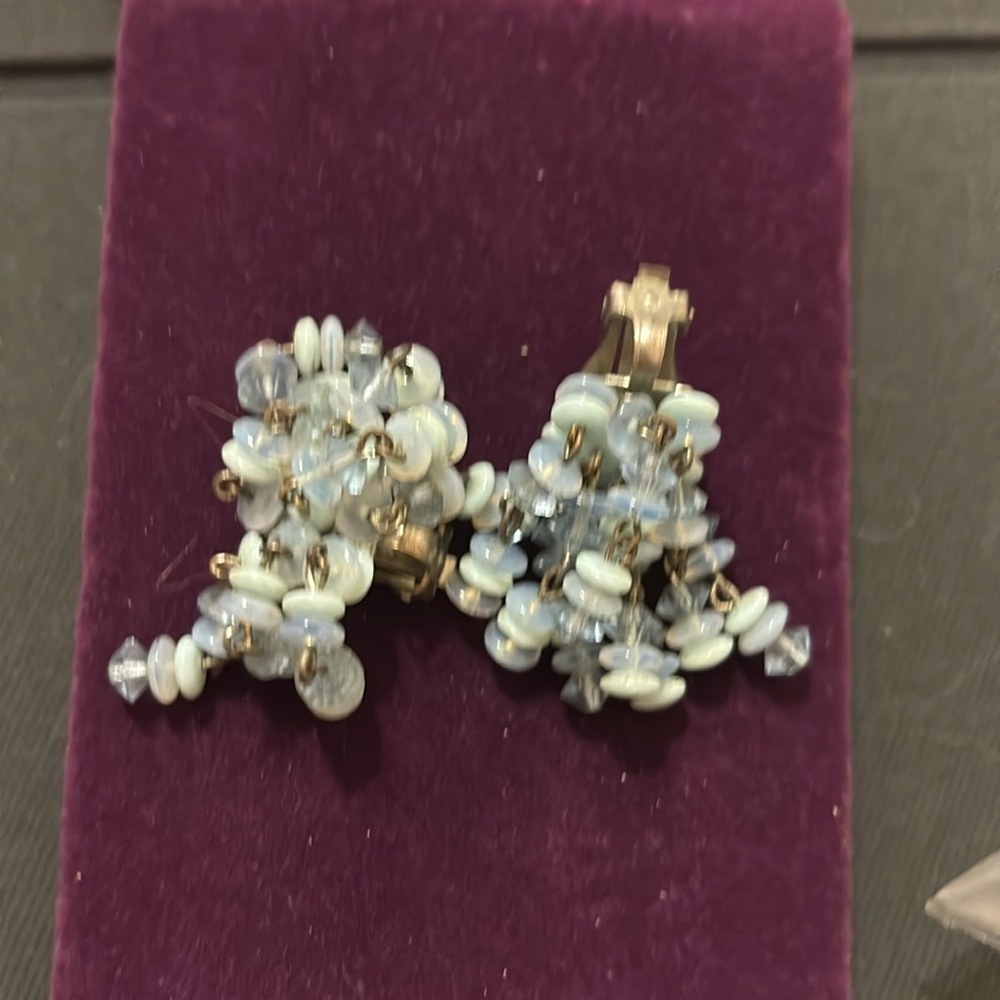 blue earrings